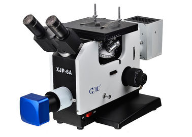 Chiny Lab Odwrócony optyczny mikroskop metalurgiczny z kamerą o rozdzielczości 5 milionów pikseli dostawca